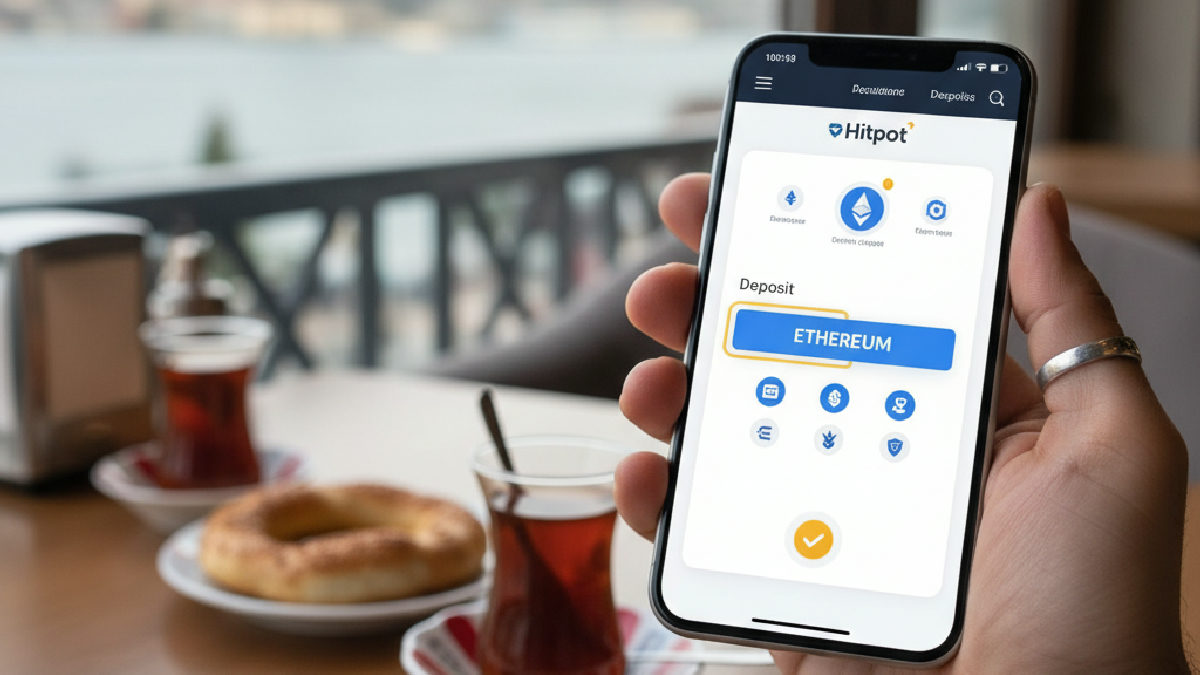 Hitpot Ethereum yatırma süreci mobil cihazlardan sorunsuz tamamlanabilir.